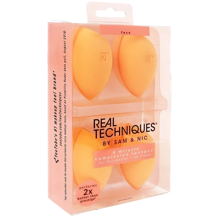 Real Techniques 4 Miracle Complexion Sponges — чотири спонжі Miracle Complexion, фото 4