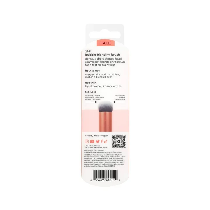 Real Techniques Bubble Blending Makeup Brush — округлий пензель для кремових текстур, фото 4