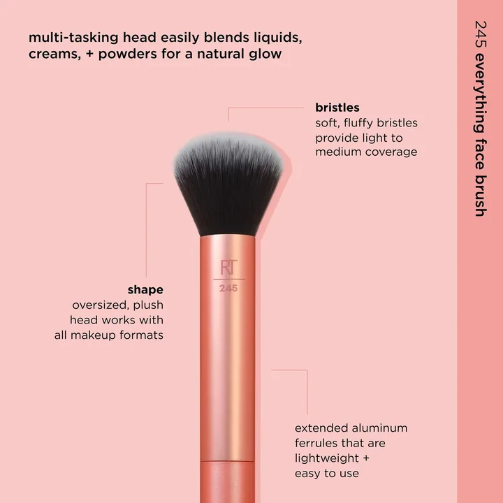 Real Techniques Everything Face Brush — один пензель на все обличчя, фото 4
