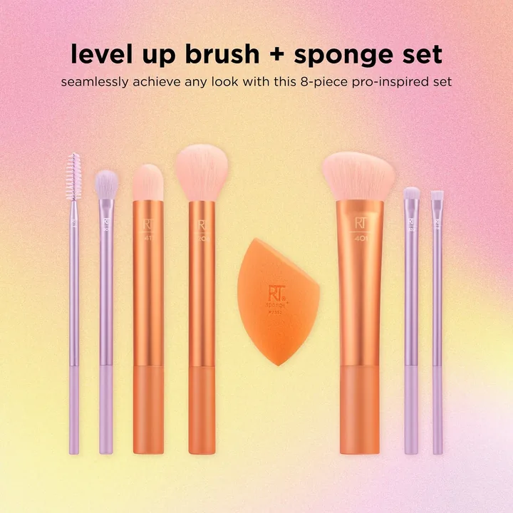 Real Techniques Level Up Brush + Sponge Set, фото 4