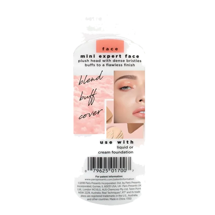 Real Techniques Mini Expert Face Brush — плоский пензель для тону, фото 3