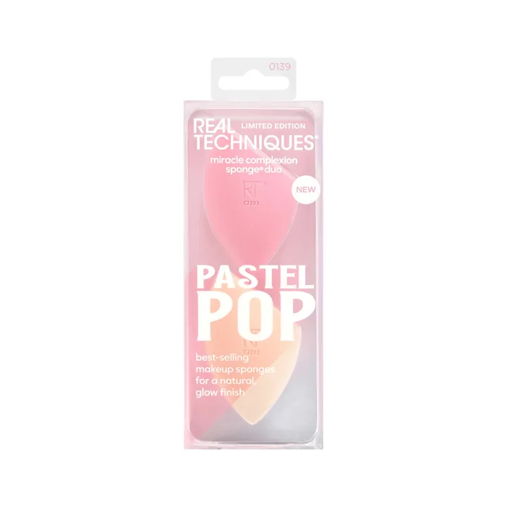 Real Techniques Pastel Pop Miracle Complexion Makeup Sponge Duo, фото 1
